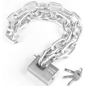 Ultimate Security Kit: 3.3-Foot Hardened Chain with Unbreakable Design – Defies Bolt Cutters and Hand Tools