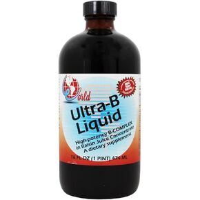 WORLD ORGANIC Ultra-b Liquid In Raisin Juice, 16 Fl Oz