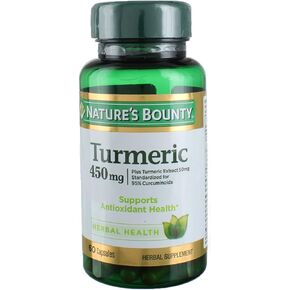 Nature's Bounty Turmeric 450 mg Capsules - 60 ct, Pack of 3