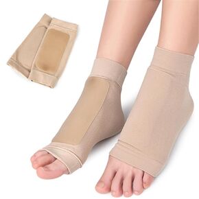 Ankle Malleolar Gel Sleeves,Ankle Bone Protection Socks, Padded Skate Sock with Ankle Bone Pads Gel Pads, Ankle protector & Cushion for Boots,Hockey Figure Skating,Splints,Skateboard Accessories