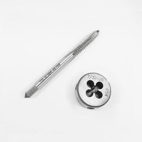 KLOT 7/32-20 BSW Set of Tap+Die Right Hand Threading 1" Overall Diameter HSS&Carbon Steel