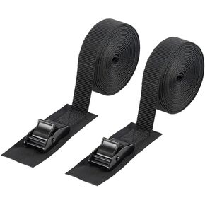 Cam Buckle Tie Down Straps, Heavy Duty Nylon Lashing Straps Adjustable Secure Straps Cinch Ratchet Straps with Padded for Cargo, Luggage, Kayak,Truck, Motorcycle Canoe Rooftop Racks