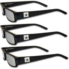 Siskiyou Sports NFL Dallas Cowboys Adult Reading Glasses (3-Pack)