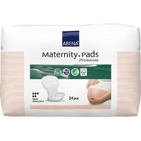 Abena Maternity Pads Premium, Super Absorption, 252 Count (18 Packs of 14)