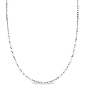 BQfife 925 Sterling Silver O Chain Necklace Pendant Adjustable 0 Chain Necklace