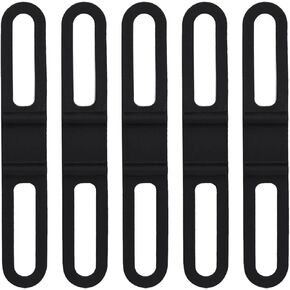 5-Pack Bike Flashlight Mount, Bike Silicone Band, Multipurpose Bicycle Silicone Fixed Straps Cycling Flashlight Mount Holder, Durable Silicone Strap Securely Attach Flashlight
