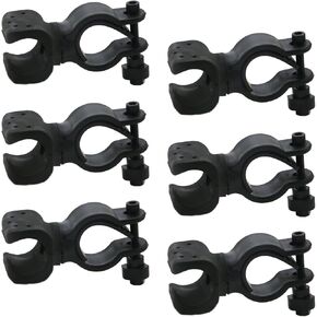 T Tulead Light Mount Clamp Holders Bicycle Flashlight Holder Handlebar Light Holder Clamp Bike Clip Mount Pack of 6