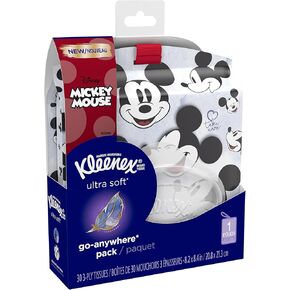 مناديل كلينيكس فائقة النعومة للوجه يمكن استخدامها في أي مكان، عبوة واحدة ناعمة قابلة للطي مع حزام، 30 منديلًا in Kuwait