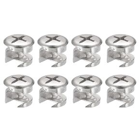 Cam Lock Nut for Furniture, 8pcs 13x11mm Joint Connector Locking Nuts Furniture Connecting Cam Fittings