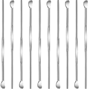 10 Pcs Metal Ear Cleaner Stainless Steel Ear Pick Portable Metal Ear Spoon Earwax Curette Ear Cleaner Tool for Adult