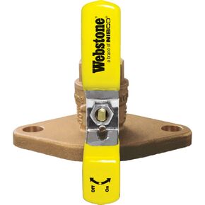 Webstone 40405 Threaded Isp Isolator Flange Valve, 1-1/4" Size, Brass