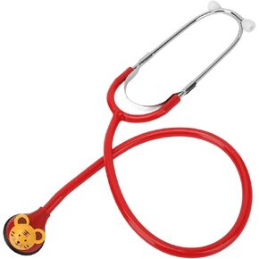 Pediatric Stethoscope Cartoon Animals Ultra Thin Fiber Diaphragm 5 Heads Pediatric Medical Stethoscope