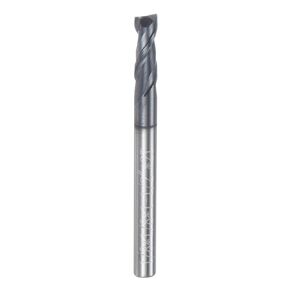 uxcell Carbide Square End Mill, 1/8" Diameter AlTiN BN Coated 2 Flutes Milling Bit Cutter, for Hardened Steel Cast iron Alloy Metal, 1/8" Shank 3/8" Cut Length 1-1/2" Long HRC50
