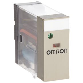 Omron G2R-2-SND DC24(S) General Purpose Relay, LED Indicator and Diode, Plug-In Terminals, Double Pole Double Throw Contacts, 21.6 mA Rated Load Current, 24 VDC Rated Load Voltage