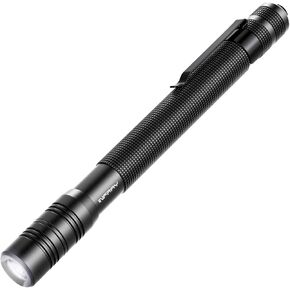LED Rechargeable Pen Flashlight, Pocket-Sized Penlight with Super Bright CREE LED, Adjustable Focus, IPX5 Water-Resistant, NiMH Battery Included, 2 Modes (High/Low)
