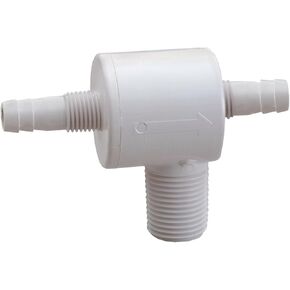 Attwood 6115-1 Check Tee - Combination Barbed Fittings