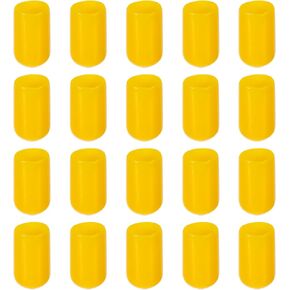 Screw Thread Protector Cover Rubber End Caps, [for Screw, Bolt] - 5/16"(8mm) ID/Yellow/200pcs