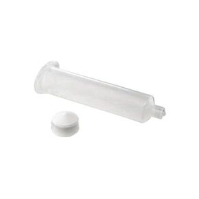 Metcal 903-NW Fluid Dispensing Syringe Barrel Natural with White Wiper Piston, 3cc Size (Pack of 50)