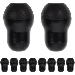 Black Stethoscope Ear Tips Stethoscope Replacement Earpiece Soft Stethoscope Ear End Stethoscope Earbuds for Hospital Clinic Doctor 10pcs