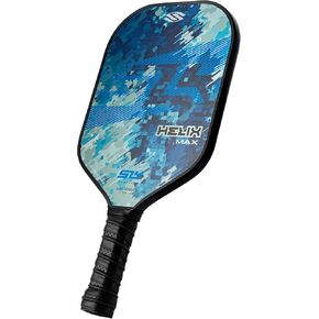 2024 مجداف SLK Helix Pro Pickleball | وجه هجين من ألياف الكربون والألياف الزجاجية | ألياف الكربون المشكلة بالحرارة | تحكم لا مثيل له