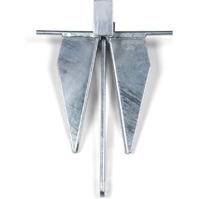 Lewmar Galvanized Steel Fluke Anchor 8 lbs., for Boats up to 18' - 2020202776