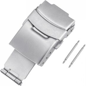 uxcell Fold Watch Deployment Clasp for Leather Watch Strap