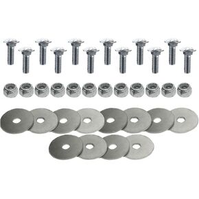 Snaplocs Black 6 Pack E-Track Single Strap Anchors SLSB6