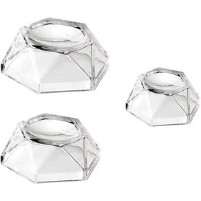 6Pcs Transparent Acrylic Ball Display Stand Hexagon Spheres Holders Crystal Ball Base Holder for Baseball Tennis Ball Crystal Ball,Display Stands,Display Pedestals