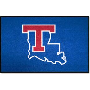 FANMATS 2070 NCAA - Louisiana Tech Bulldogs Starter Mat Accent Rug - 19in. x 30in. | Sports Fan Home Decor Rug and Tailgating Mat