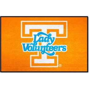 FANMATS 8283 NCAA - Tennessee Volunteers Starter Mat Accent Rug - 19in. x 30in. | Sports Fan Home Decor Rug and Tailgating Mat - "Power T and Lady Volunteers Script" Logo