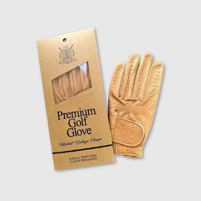 PRO Deluxe Tan Cabretta Leather Golf Glove - (2-Pack)