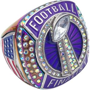 Discount Sports Rings, FOOTBALL FINALIST RING — Player Award, assorted colors and gemstones
