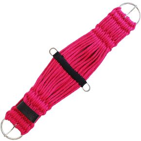 Horse Western Tack 25-Strand Roper Saddle Cinch Pink 9789