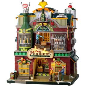 Lemax Village Collection Christmas Cheer Bottling Company with 4.5V Adaptor #25858