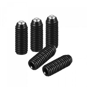 uxcell Ball Point Set Screws, 20pcs M4 x 12mm High Carbon Steel Metric Spring Hex Socket Grub Screw