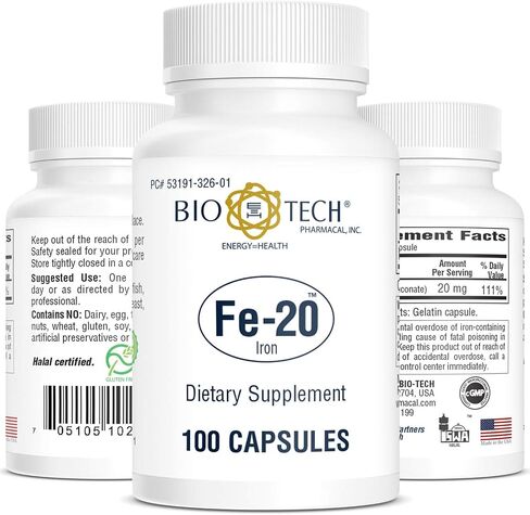 BioTech Pharmacal - Fe-20 - 100 Count in Saudi Arabia