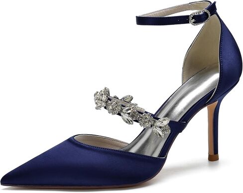 Hanfike Womens Shoes for Wedding Dress Ankle Strap Low Heel Bridal Formal Party Pumps JY034 in Kuwait