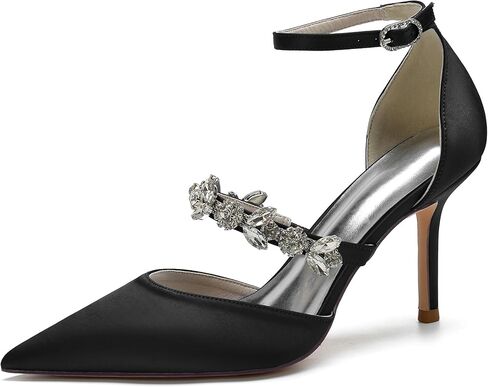 Hanfike Womens Shoes for Wedding Dress Ankle Strap Low Heel Bridal Formal Party Pumps JY034 in Kuwait