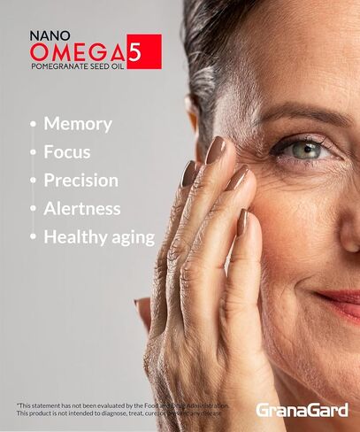 CLINICALLY PROVEN (4-Month Supply) BRAIN SUPPLEMENTS WITH ANTI AGING, Memory Pills, Omega 5 Pomegranate Supplement, 4 bottles 60ct each in Saudi Arabia