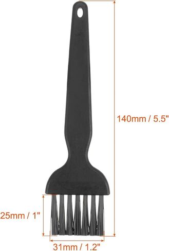uxcell 2 Pcs Anti Static ESD Brush Plastic Handle Nylon Lab Cleaning Brushes for Electronics Keyboard PCB BGA Repair Soldering, 25x31mm Bristles in Saudi Arabia