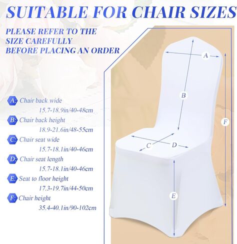 50 Sets Wedding Chair Covers with Chair Sashes Spandex Stretch Chair Slipcovers Elastic Chair Cover Bands Ties Without Buckle Bows for Wedding Party Banquet Dining Chair Decor(Royal Blue) in Saudi Arabia