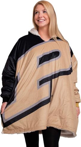 FOCO Reversible Oversized Sherpa Hoodie Sweatshirt Colorblock Hoodeez in Saudi Arabia