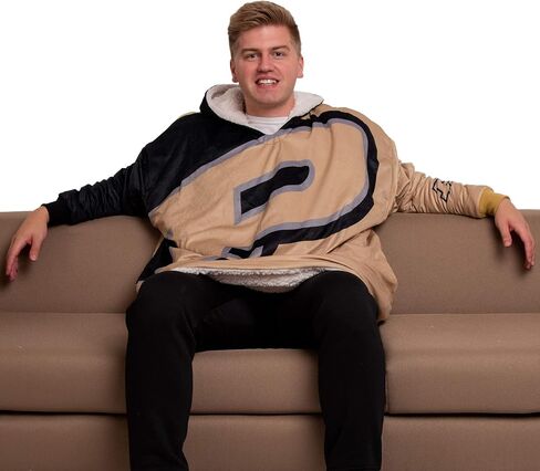 FOCO Reversible Oversized Sherpa Hoodie Sweatshirt Colorblock Hoodeez in Saudi Arabia