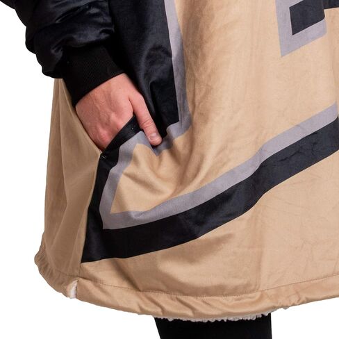 FOCO Reversible Oversized Sherpa Hoodie Sweatshirt Colorblock Hoodeez in Saudi Arabia