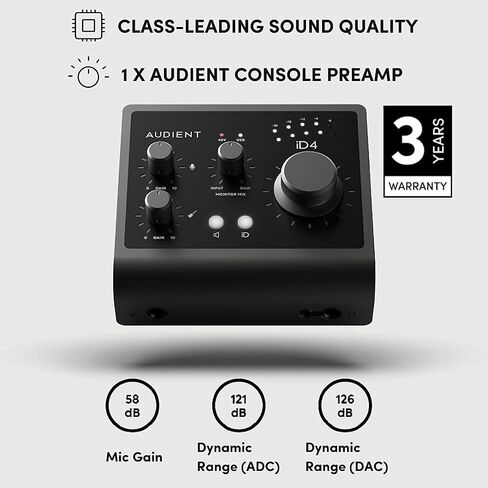 Audient iD4 MKII USB-C Audio Interface (Renewed) in Saudi Arabia
