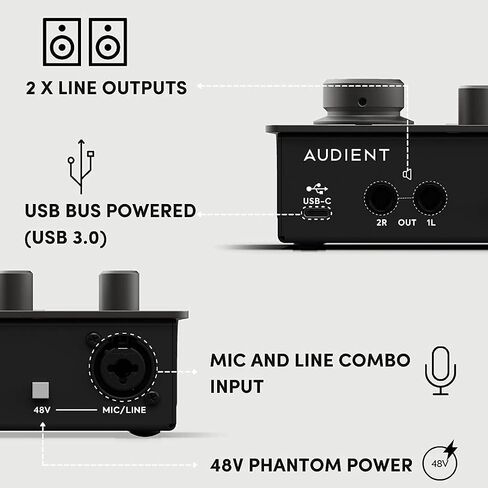 Audient iD4 MKII USB-C Audio Interface (Renewed) in Saudi Arabia