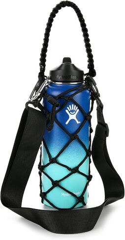 Water Bottle Carrier Strap Wine Cup Holder for Sports Bottle Sling Water Flask 17-25oz 32oz-40oz 64oz in Saudi Arabia