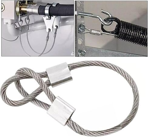 LLJJLXZCD12 inches X1.5mm 10 Pieces, Double Ring Wire Rope, Travel Home, DIY, Stage Lighting Rope in Saudi Arabia