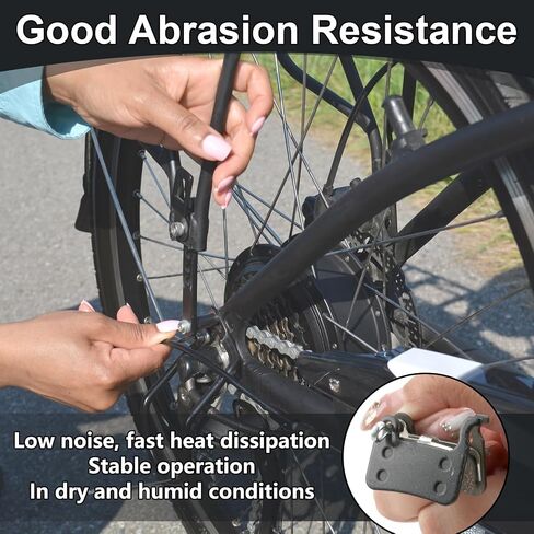 Bike Brake Pads Resin, 4 Pairs Bicycle Brake Pads Bicycle Disc Brake Pads Bicycle Brake Pads Replacement Saint Disc Brake Compatible with Shimano M975 M966 M965 M800 M776 M775 765 M665 M601 and More in Saudi Arabia