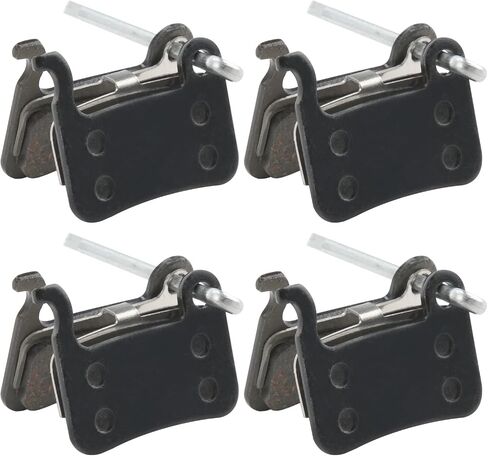 Bike Brake Pads Resin, 4 Pairs Bicycle Brake Pads Bicycle Disc Brake Pads Bicycle Brake Pads Replacement Saint Disc Brake Compatible with Shimano M975 M966 M965 M800 M776 M775 765 M665 M601 and More in Saudi Arabia